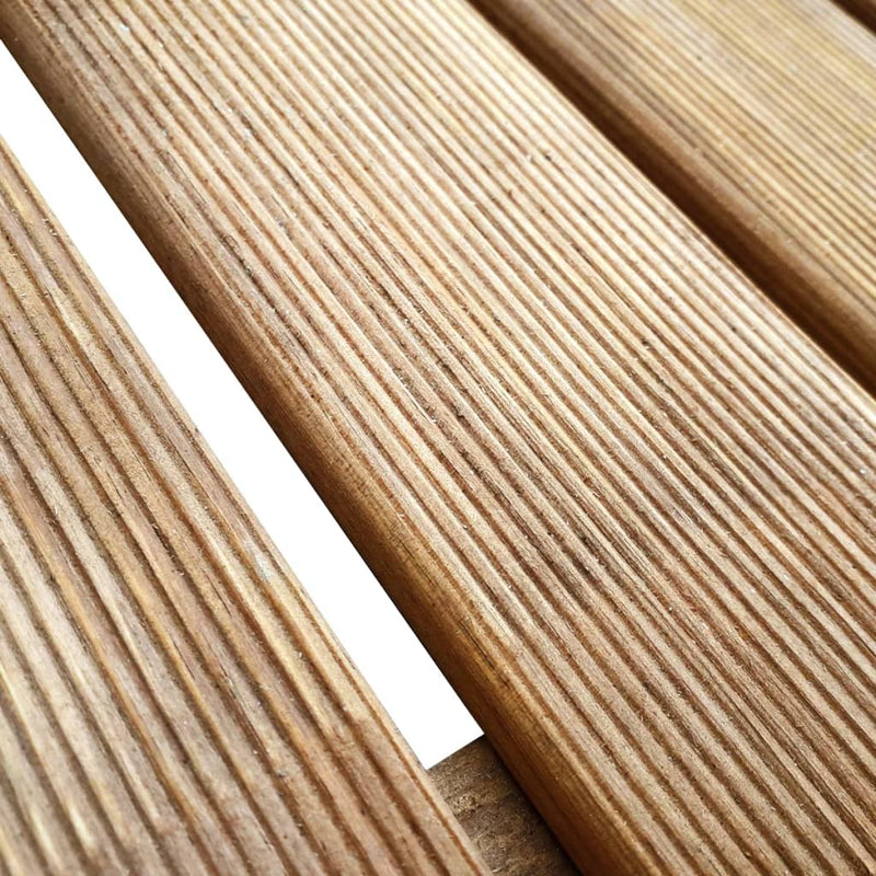 Afbeelding laden in galerijviewer, VidaXL 12 st Terrastegels 50x50 cm hout bruin
