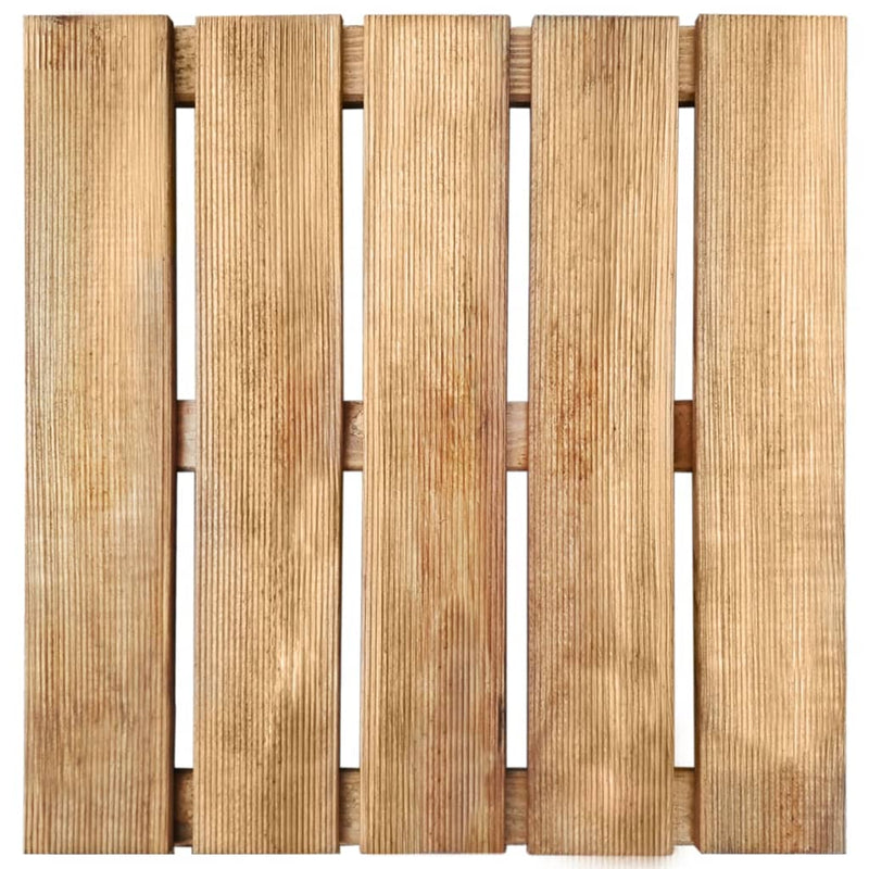 Afbeelding laden in galerijviewer, VidaXL 18 st Terrastegels 50x50 cm hout bruin
