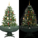 Vidaxl kerstboom sneeuwend met paraplubasis 140 cm groen