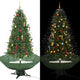 Vidaxl kerstboom sneeuwend met paraplubasis 190 cm groen
