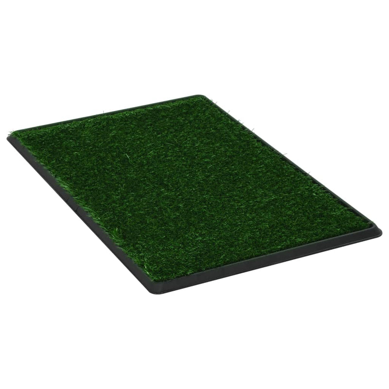 Afbeelding laden in galerijviewer, Vidaxl huisdierentoiletten 2 st met bak en kunstgras 76x51x3 cm groen
