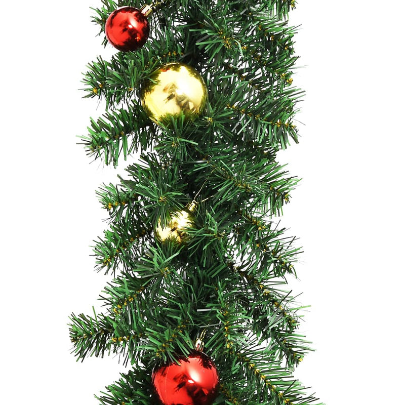 Afbeelding laden in galerijviewer, Vidaxl kerstslinger versierd met kerstballen 10 m
