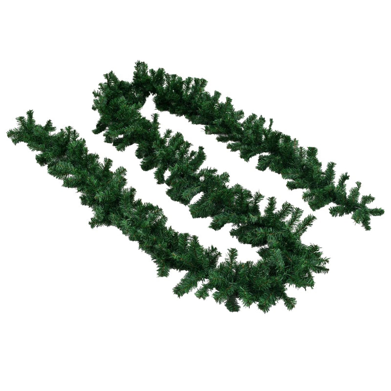 Afbeelding laden in galerijviewer, Vidaxl kerstslingers 4 st 270 cm pvc groen
