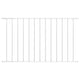 Vidaxl schuttingpaneel gepoedercoat staal 1,63x1 m wit