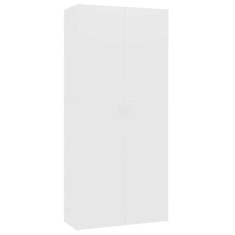 Afbeelding laden in galerijviewer, VidaXL Schoenenkast 80x35,5x180 cm bewerkt hout wit

