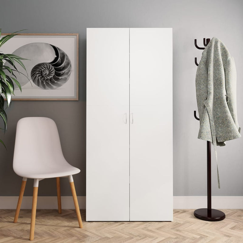Afbeelding laden in galerijviewer, VidaXL Schoenenkast 80x35,5x180 cm bewerkt hout wit
