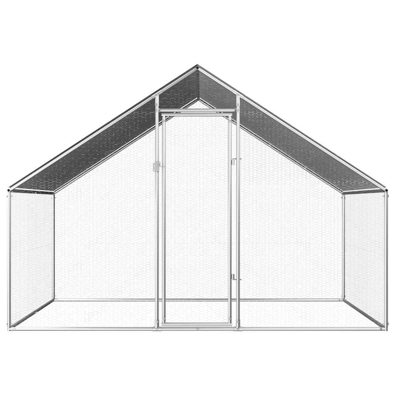 Afbeelding laden in galerijviewer, Vidaxl kippenhok 2,75x2x1,92 m gegalvaniseerd staal
