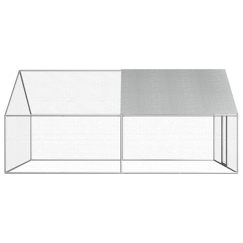 Afbeelding laden in galerijviewer, VidaXL Kippenhok 2,75x4x1,92 m gegalvaniseerd staal
