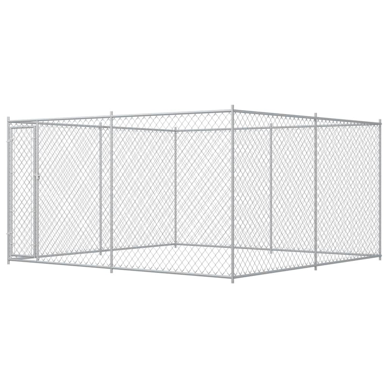 Afbeelding laden in galerijviewer, VidaXL Hondenkennel voor buiten 383x383x185 cm
