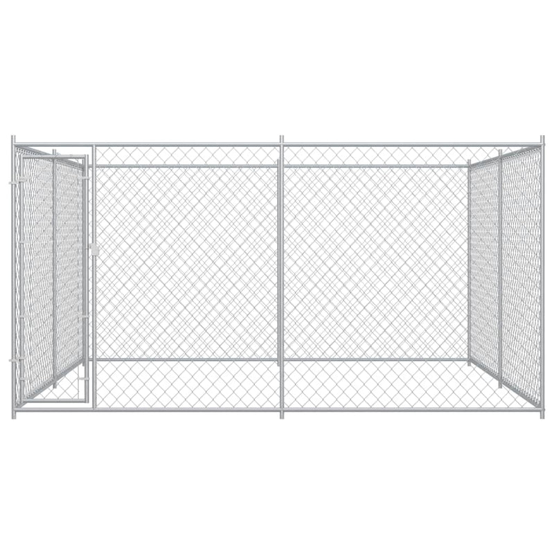 Afbeelding laden in galerijviewer, VidaXL Hondenkennel voor buiten 383x383x185 cm

