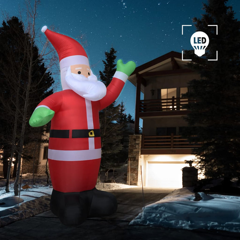 Afbeelding laden in galerijviewer, Vidaxl kerstman opblaasbaar led xxl ip20 600 cm
