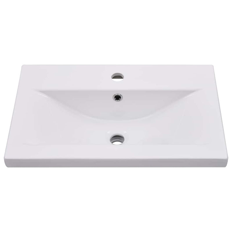 Afbeelding laden in galerijviewer, Vidaxl inbouwwastafel 61x39,5x18,5 cm keramiek wit
