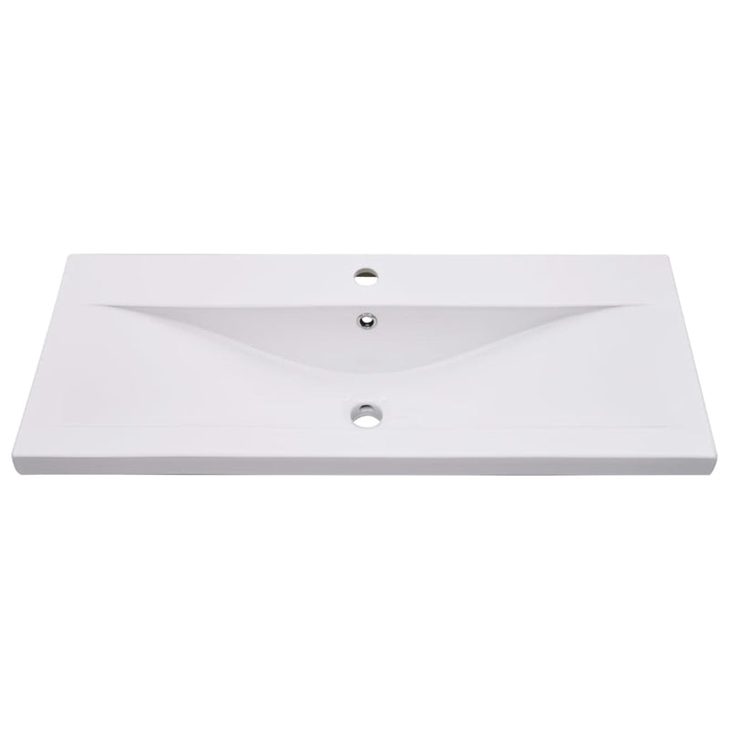 Afbeelding laden in galerijviewer, Vidaxl inbouwwastafel 91x39,5x18,5 cm keramiek wit
