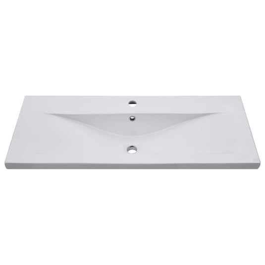 Vidaxl inbouwwastafel 101x39,5x18,5 cm keramiek wit