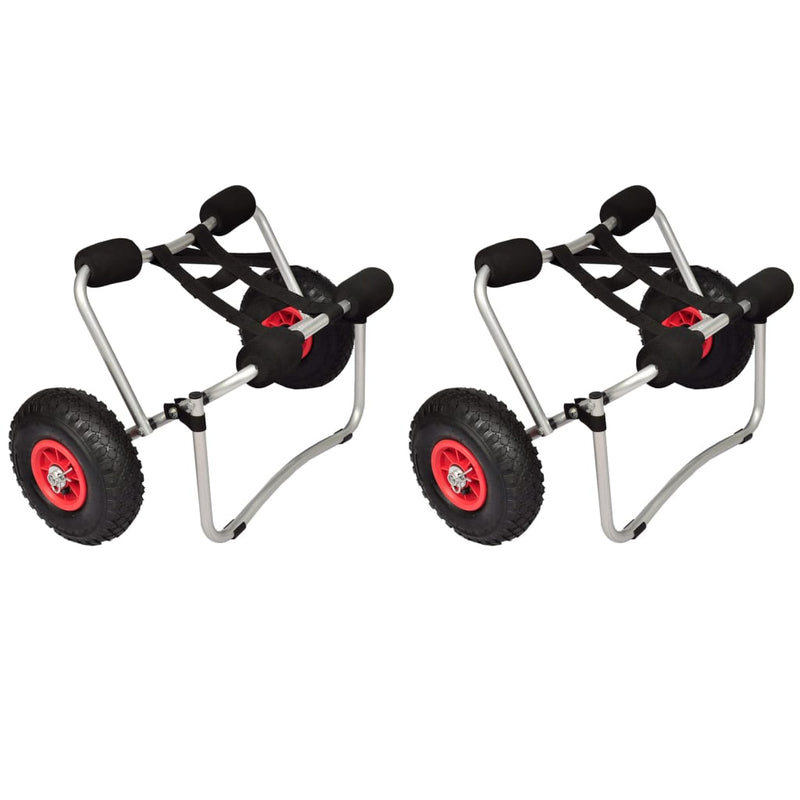 Afbeelding laden in galerijviewer, Vidaxl kayaktrolleys 2 st aluminium
