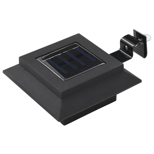 Vidaxl solarlampen 12 st led vierkant 12 cm zwart