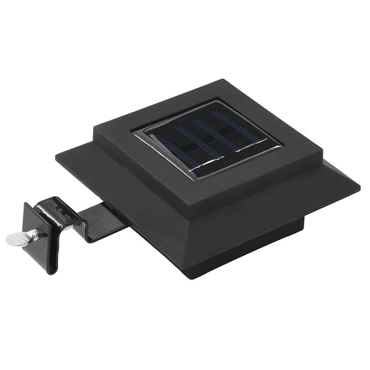 Vidaxl solarlampen 12 st led vierkant 12 cm zwart
