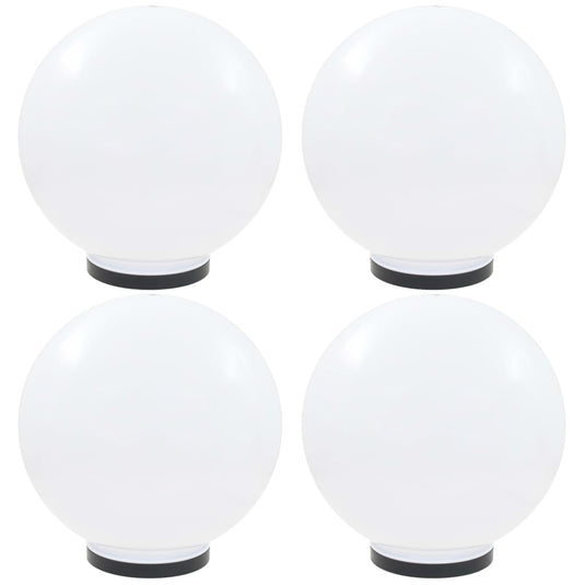 Vidaxl led-bollampen 4 st rond 40 cm pmma