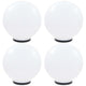 Vidaxl led-bollampen 4 st rond 40 cm pmma