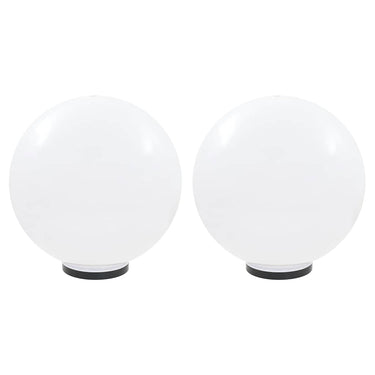 Vidaxl led-bollampen 2 st rond 50 cm pmma