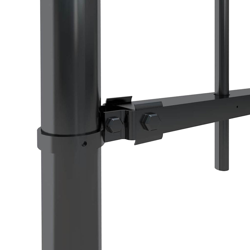 Afbeelding laden in galerijviewer, Vidaxl tuinhek met speerpunt staal 537x100 cm zwart
