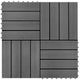 VidaXL 22 st Terrastegels 30x30 cm 2 m² HKC grijs