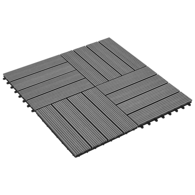 Afbeelding laden in galerijviewer, VidaXL 22 st Terrastegels 30x30 cm 2 m² HKC grijs
