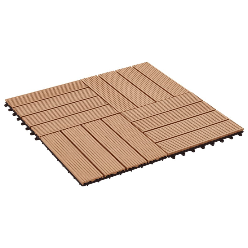 Afbeelding laden in galerijviewer, VidaXL 22 st Terrastegels 30x30 cm 2 m² HKC teakkleur

