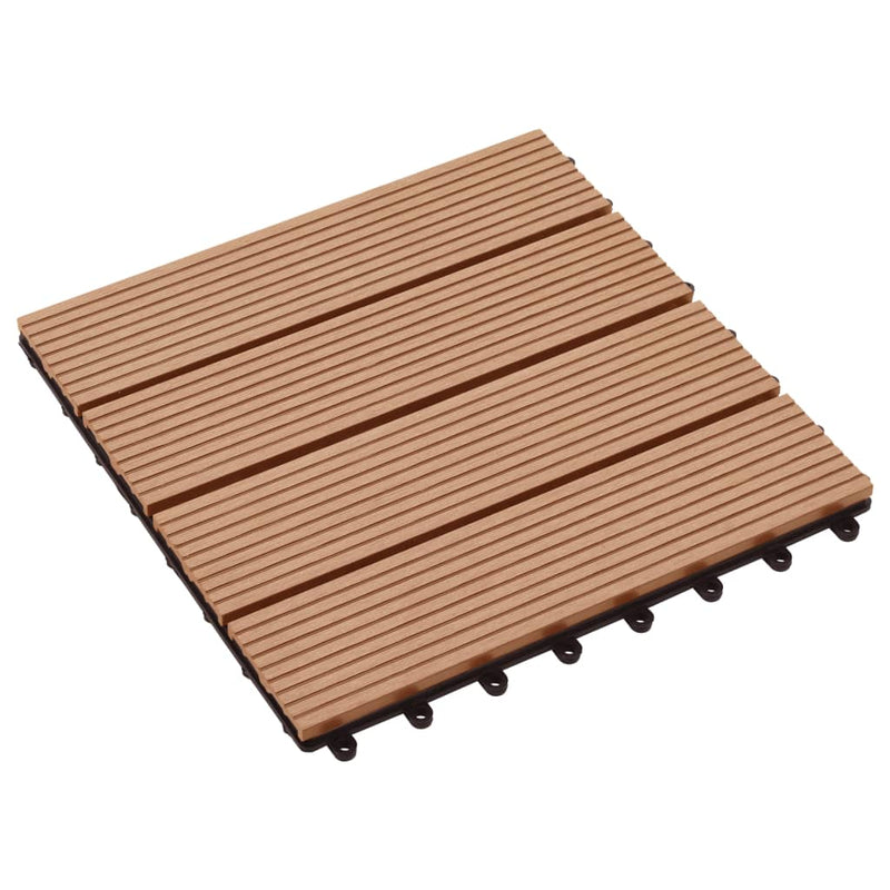Afbeelding laden in galerijviewer, VidaXL 22 st Terrastegels 30x30 cm 2 m² HKC teakkleur
