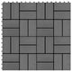 VidaXL 22 st Terrastegels 30x30 cm 2 m² HKC grijs