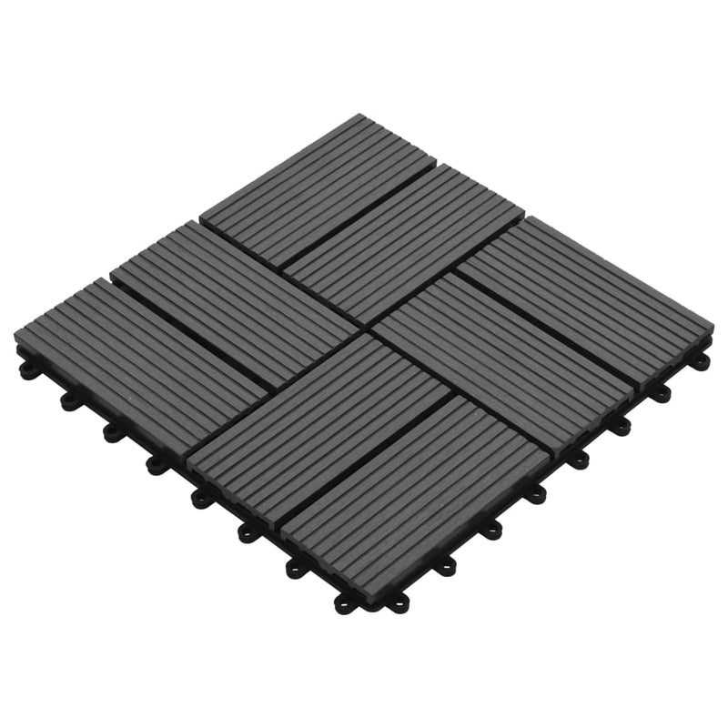 Afbeelding laden in galerijviewer, VidaXL 22 st Terrastegels 30x30 cm 2 m² HKC grijs
