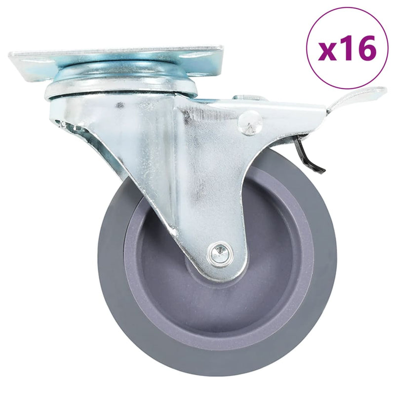 Afbeelding laden in galerijviewer, Vidaxl 16 st zwenkwielen 75 mm
