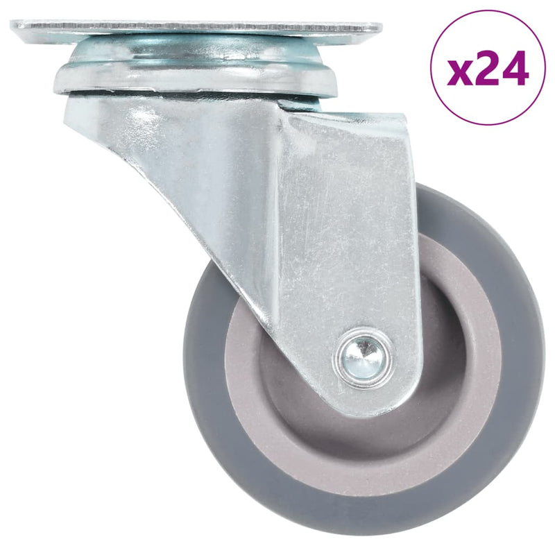 Afbeelding laden in galerijviewer, Vidaxl 24 st zwenkwielen 50 mm
