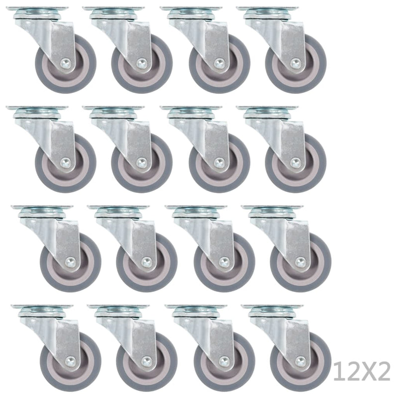Afbeelding laden in galerijviewer, VidaXL 48 st Zwenkwielen 50 mm
