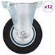 Vidaxl 12 st wielen vast 100 mm