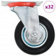 Vidaxl 32 st zwenkwielen 100 mm