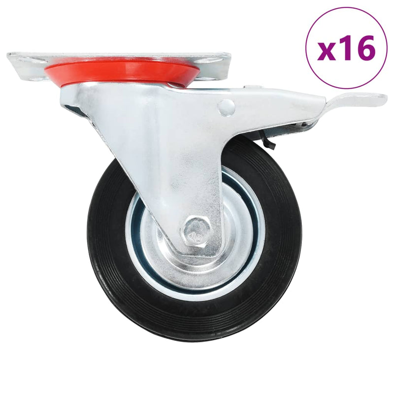 Afbeelding laden in galerijviewer, Vidaxl 16 st zwenkwielen 100 mm
