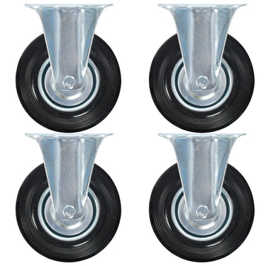 VidaXL 12 st Wielen vast 125 mm