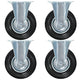 VidaXL 16 st Wielen vast 125 mm