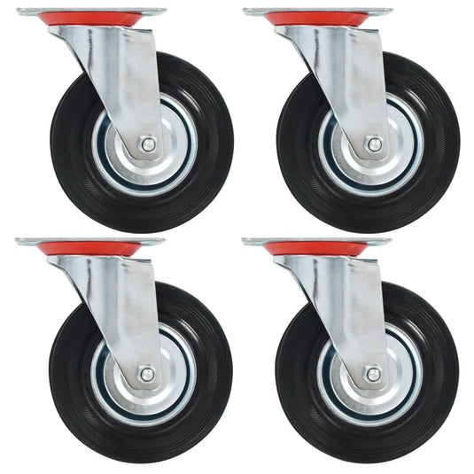 Vidaxl 24 st zwenkwielen 125 mm