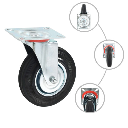 Vidaxl 24 st zwenkwielen 125 mm