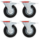 VidaXL 24 st Zwenkwielen 125 mm
