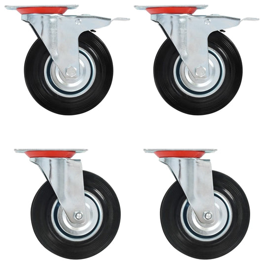Vidaxl 24 st zwenkwielen 125 mm