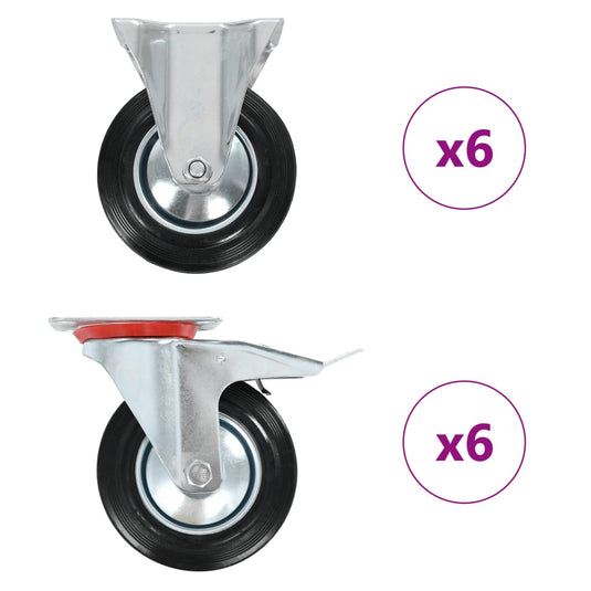 Vidaxl 12 st wielen 160 mm