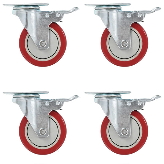 VidaXL Zwenkwielen 24 st 100 mm