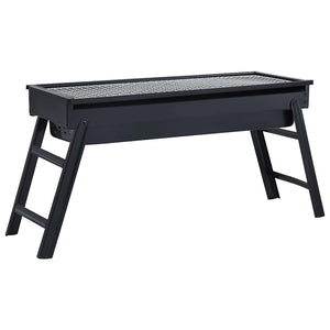Vidaxl campingbarbecue draagbaar 60x22,5x33 cm roestvrij