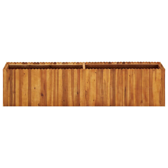 Vidaxl plantenbak verhoogd 200x30x50 cm massief acaciahout