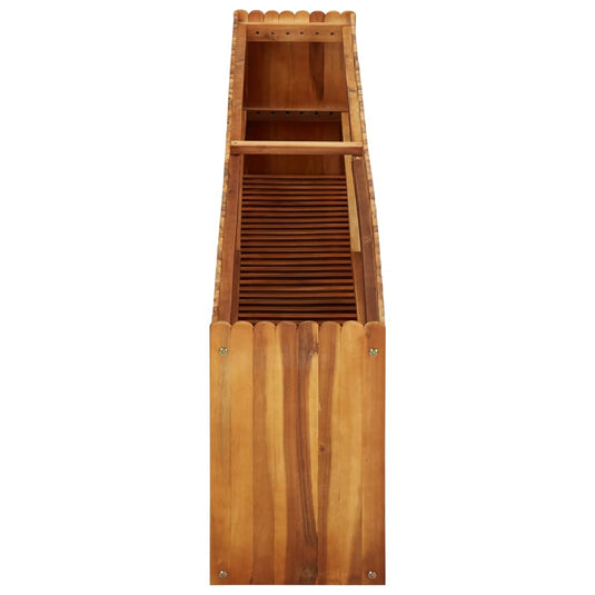 Vidaxl plantenbak verhoogd 200x30x50 cm massief acaciahout