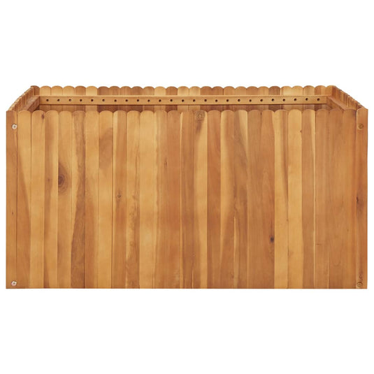 Vidaxl plantenbak verhoogd 100x100x50 cm massief acaciahout