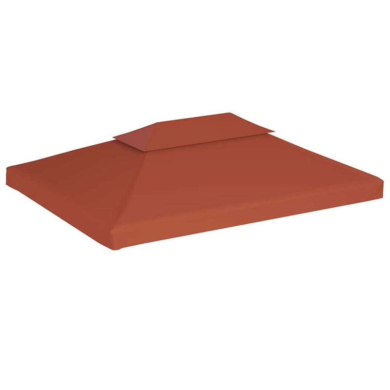 Afbeelding laden in galerijviewer, Vidaxl prieeldak 2-laags 310 g m² 4x3 m terracottakleurig
